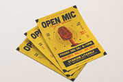 Modern Open Mic Night Show Flyer, a Flyer Template by Tokosatsu (Thumbnail 1 of 4)