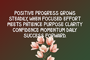 Positive Progress Typeface, a Handwritten Font by Seemly Fonts (Thumbnail 6 of 6)