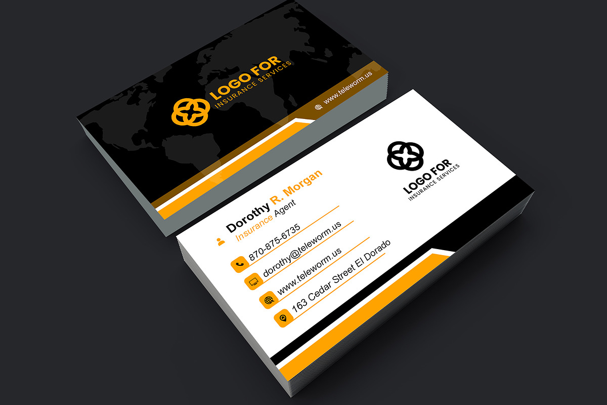 Simple General Business Card PSD preview 4
