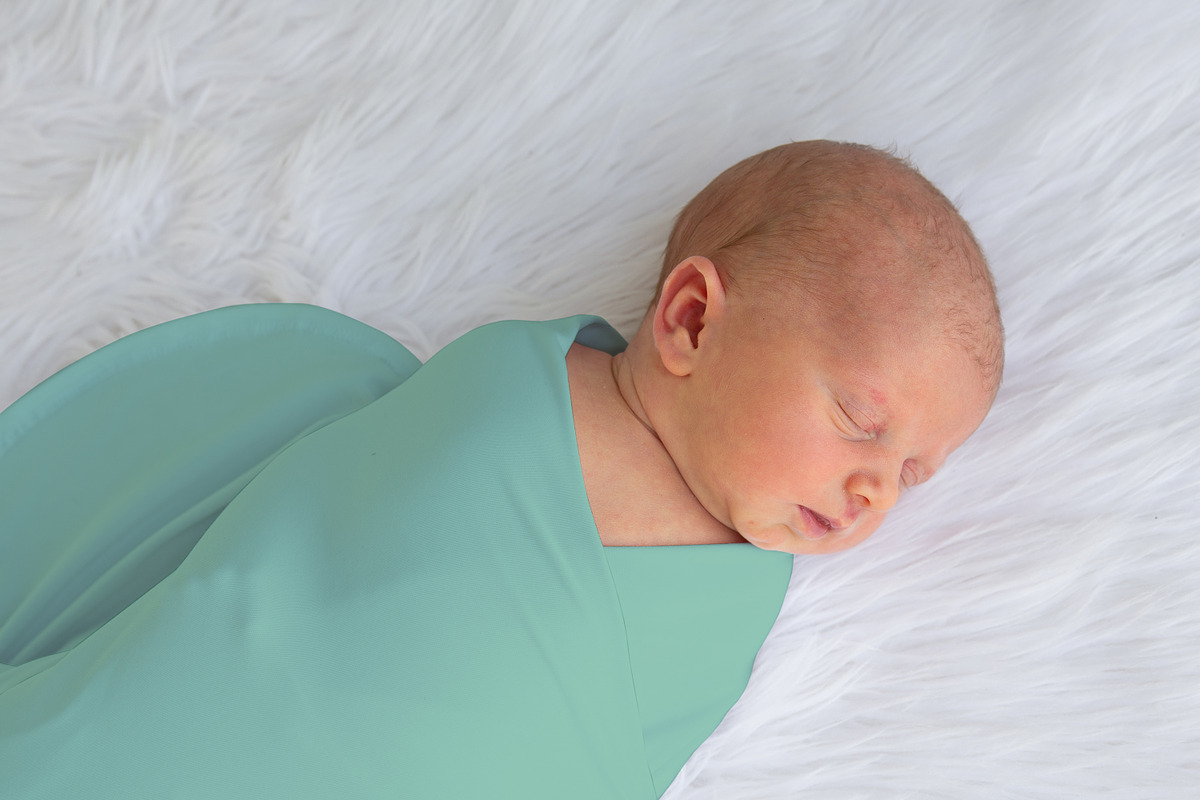 Stretch Jersey Baby Blanket Mockup, a Product Mockup by JENLYNN Stock Shop (Photo 3 of 4)