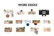Chairs & Tables Pack – 50 Top View, an Object Graphic by SketchBoyko (Thumbnail 3 of 6)