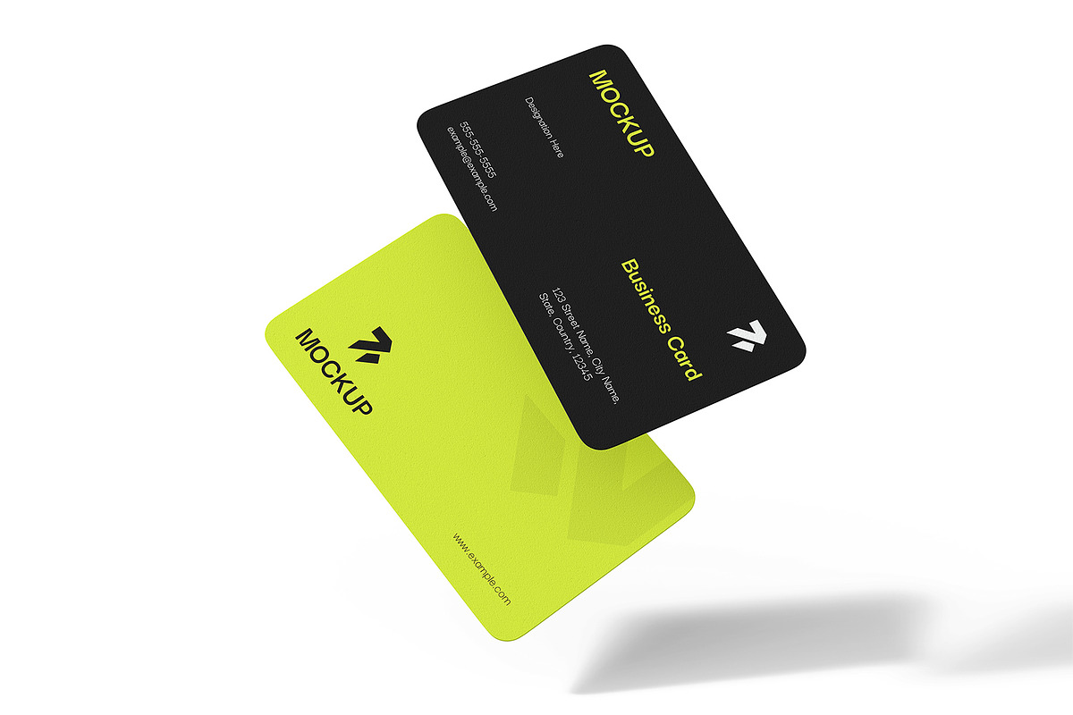 Floating Rounded Business Card Mock, a Product Mockup by graphypix (Photo 1 of 4)