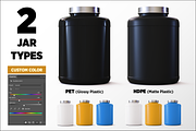 5lb Whey Protein Jar Mockup B1-Pro, a Packaging Mockup by Design Warlord (Thumbnail 3 of 16)