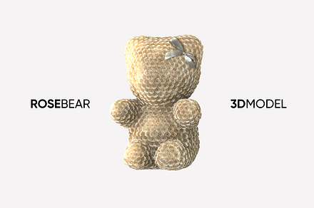 Rosebear 3d Model, an Object 3D Model by rbainart