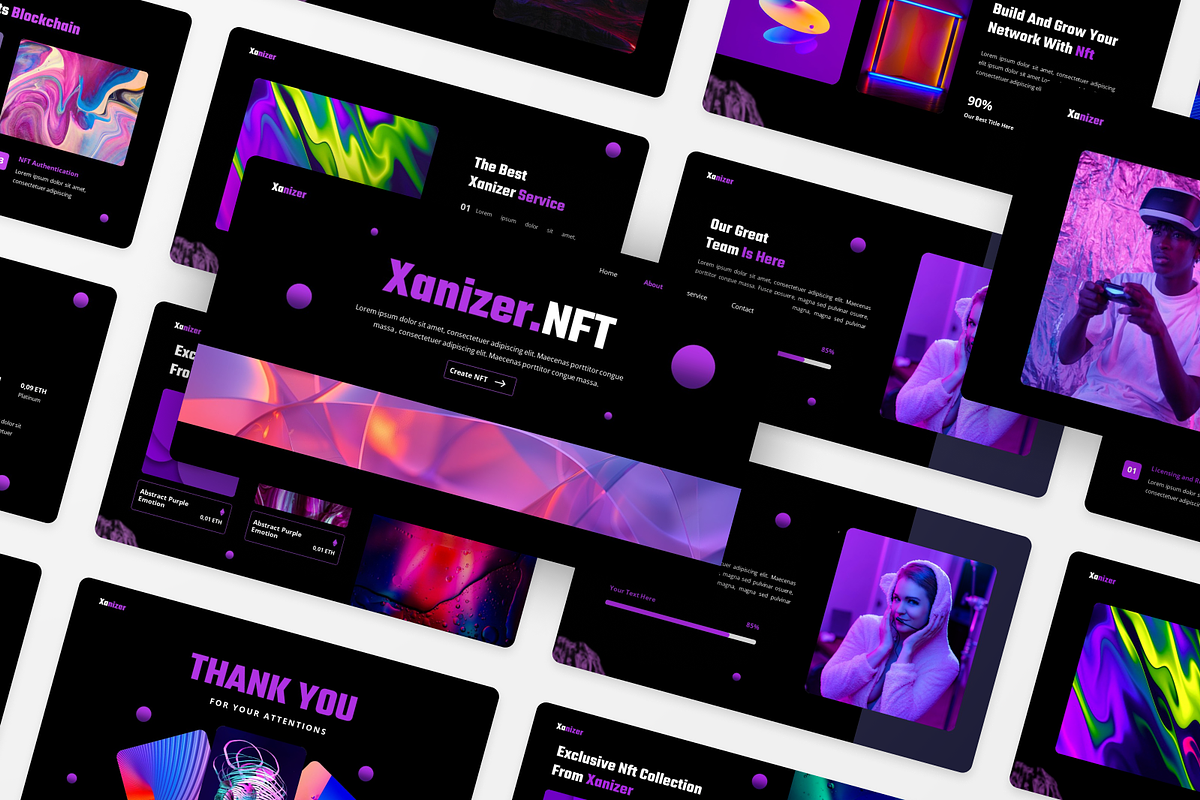 Xanizer - NFT Marketplace Powerpoint, a Presentation Template by Annora Studio (Photo 5 of 5)