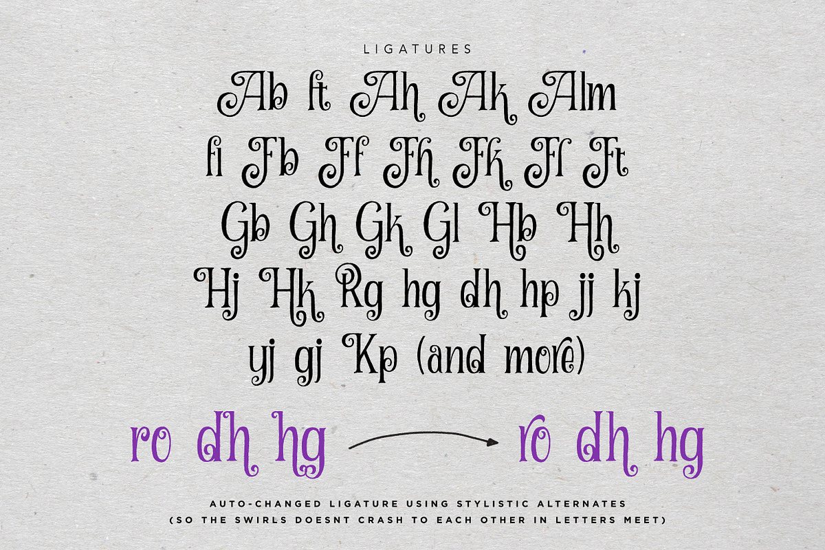 Curely Pro fancy cute lettering font, a Serif Font by Konstantine Studio (Photo 11 of 11)