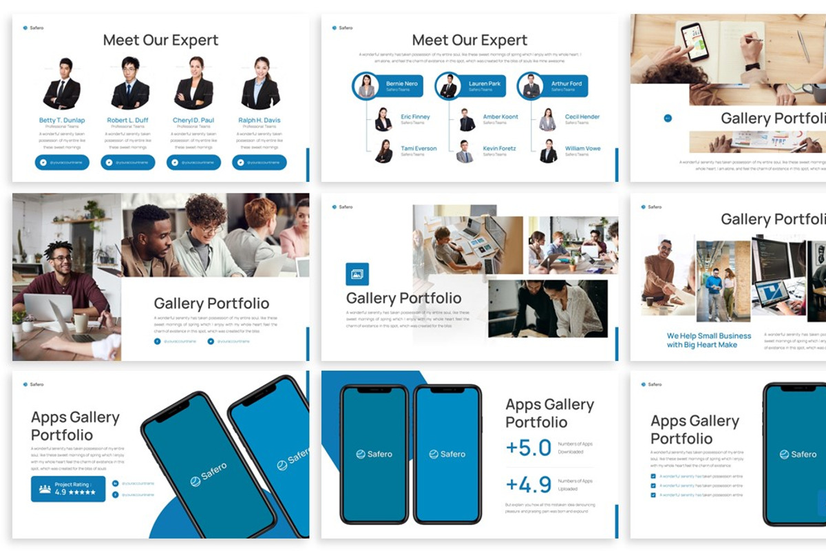 Safero - E-Wallet Keynote Template, a Presentation Template by SlideFactory (Photo 3 of 4)