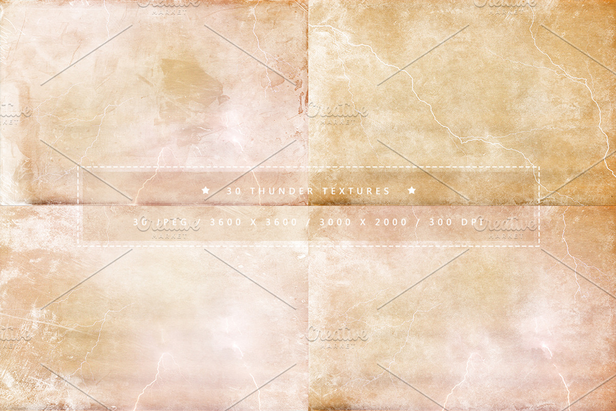 30 Thunder Textures, a Texture Graphic by Orange Fox