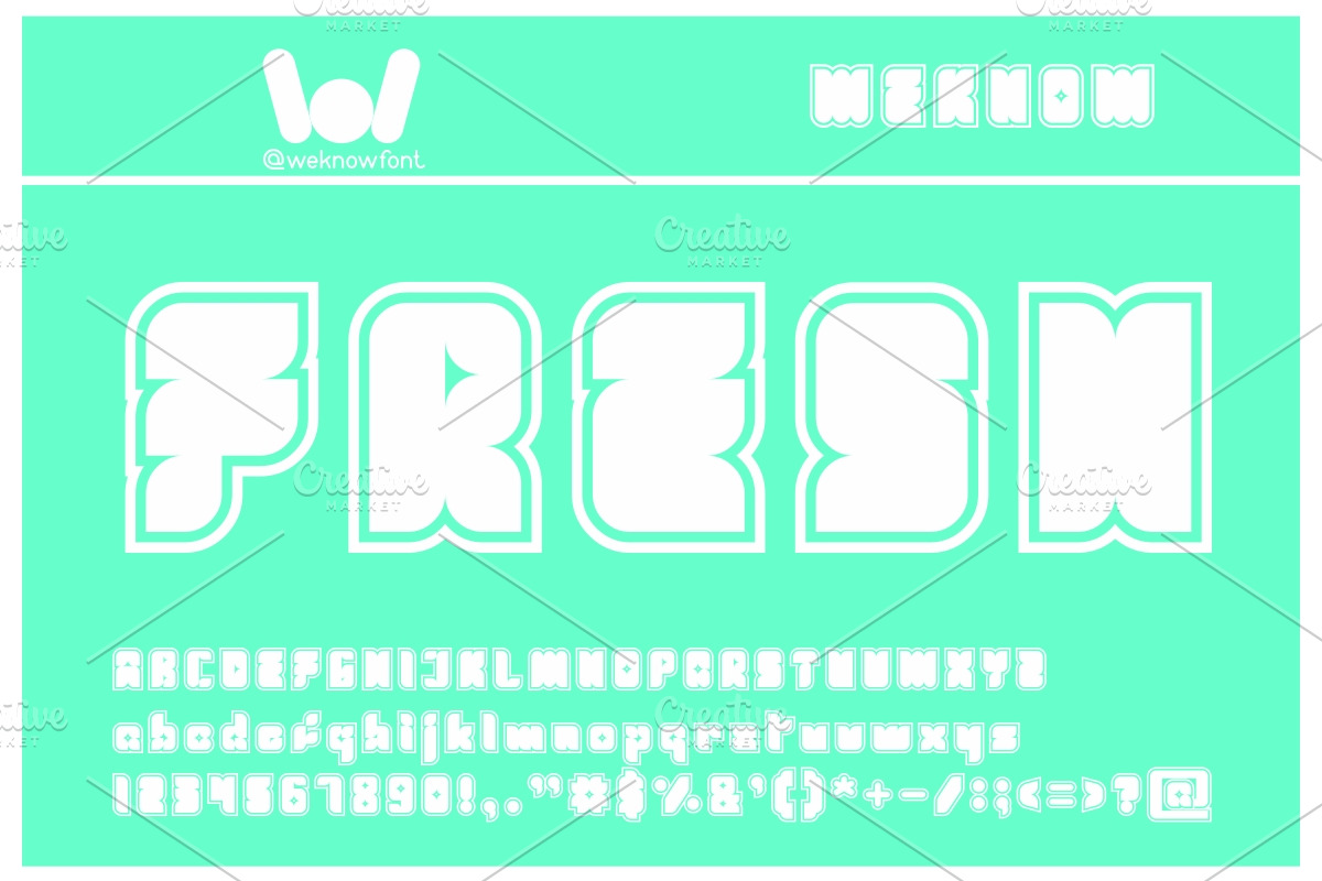 fresh mint font, a Font by weknow (Photo 1 of 5)
