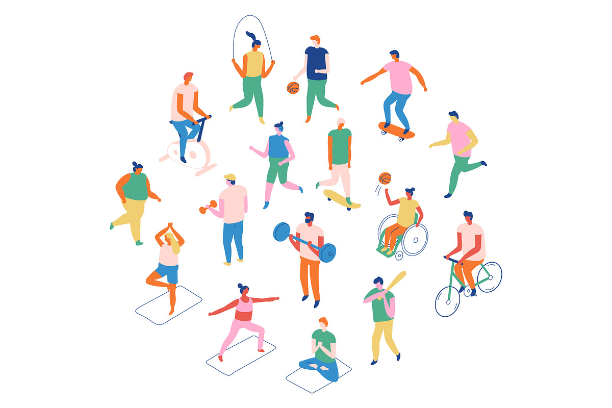Flat vector people lifestyle bundle, a Person Illustration by Vector_Art (Photo 6 of 27)