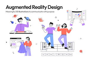 Augmented Reality Illustrations, a Person Illustration by Prosymbols