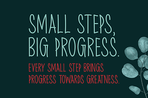 Small Steps Typeface