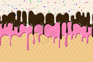 Waffle Cone Backgrounds