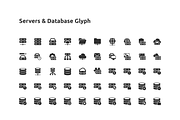 50 Servers & Database Glyph Icon, a Solid Icon by Those Icons (Thumbnail 2 of 2)