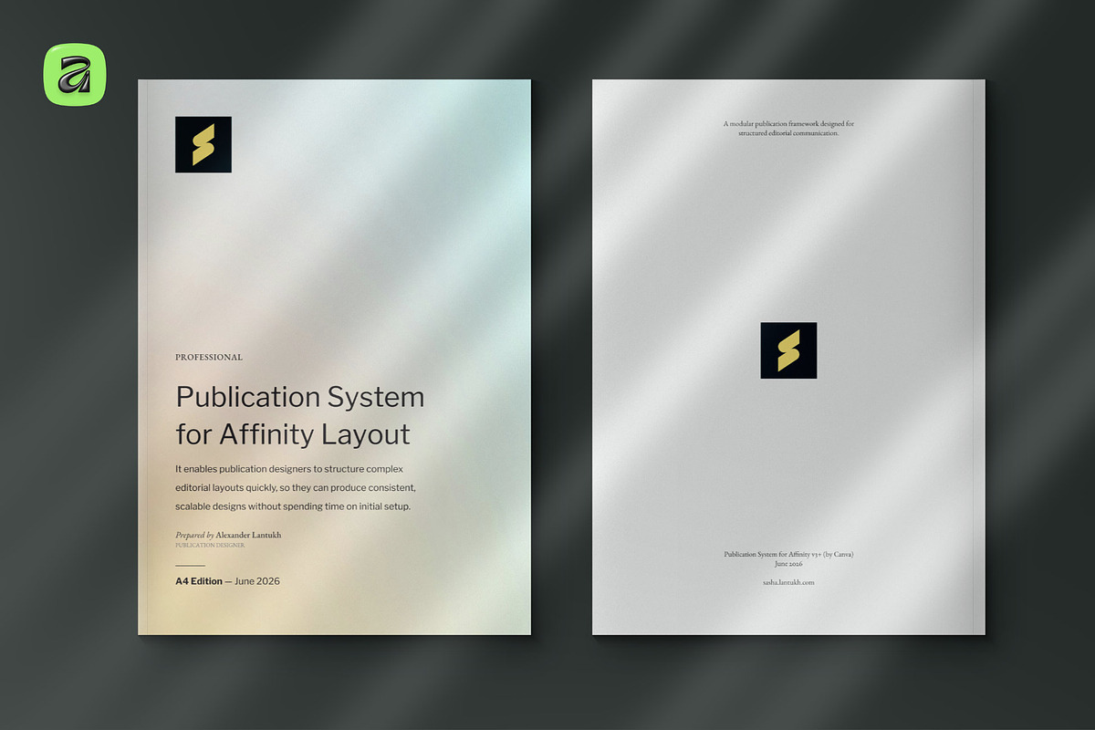 A4 Publication System · Affinity V3, a Magazine Template by Sasha Lantukh (Photo 4 of 11)