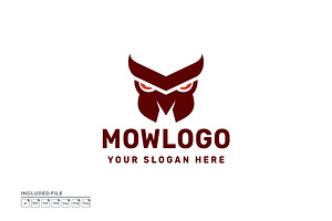 Owl with Initial Letter M Logo, a Branding & Logo Template by yuanesei