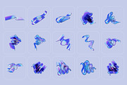 3D Glass Waves - 93 illustrations, an Object Graphic by assetpro.design (Thumbnail 10 of 15)