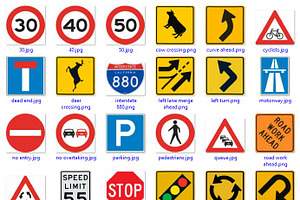 Road Signs With Place Holders