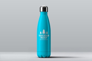 Modern mockup of a water bottle, a Merchandise Mockup by OSORIOartist