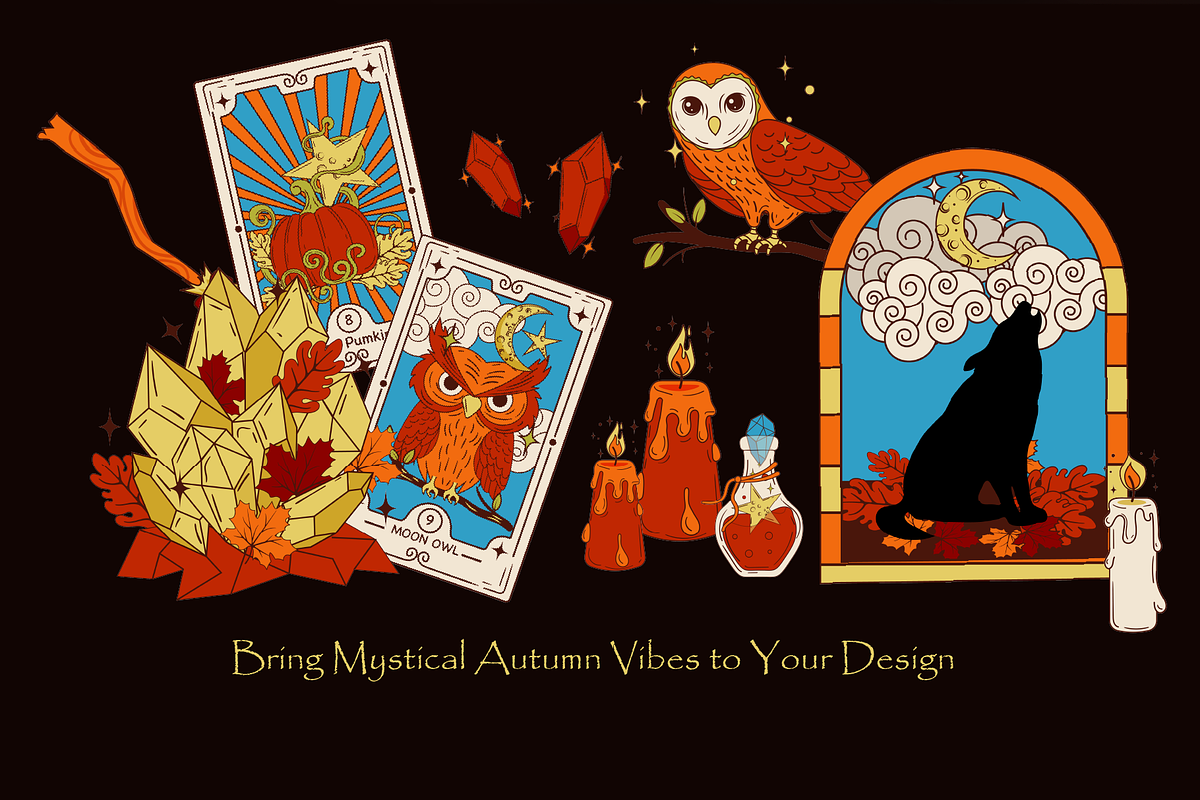 Mystical Autumn Magic – Vector Pack, a Seasonal Illustration by Invisual Studio (Photo 10 of 10)