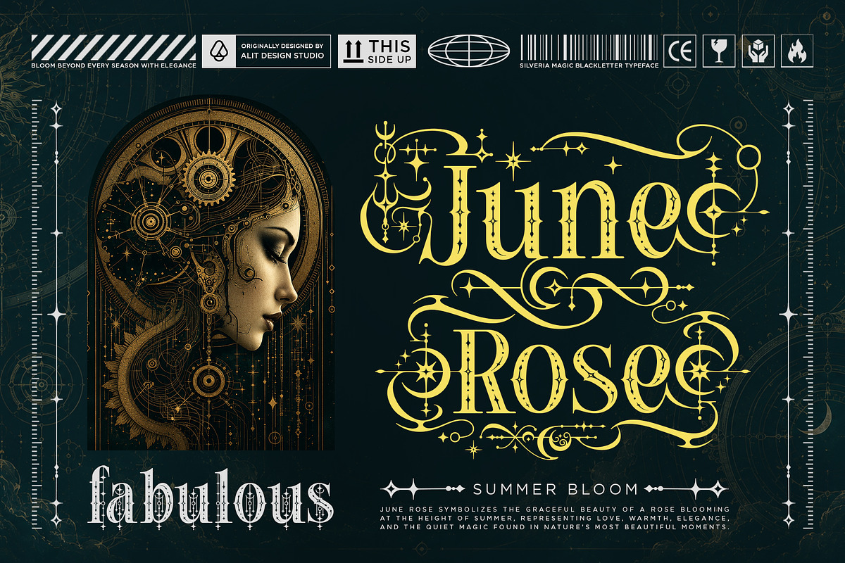 Silveria Magic Typeface, a Blackletter Font by alit design (Photo 5 of 17)