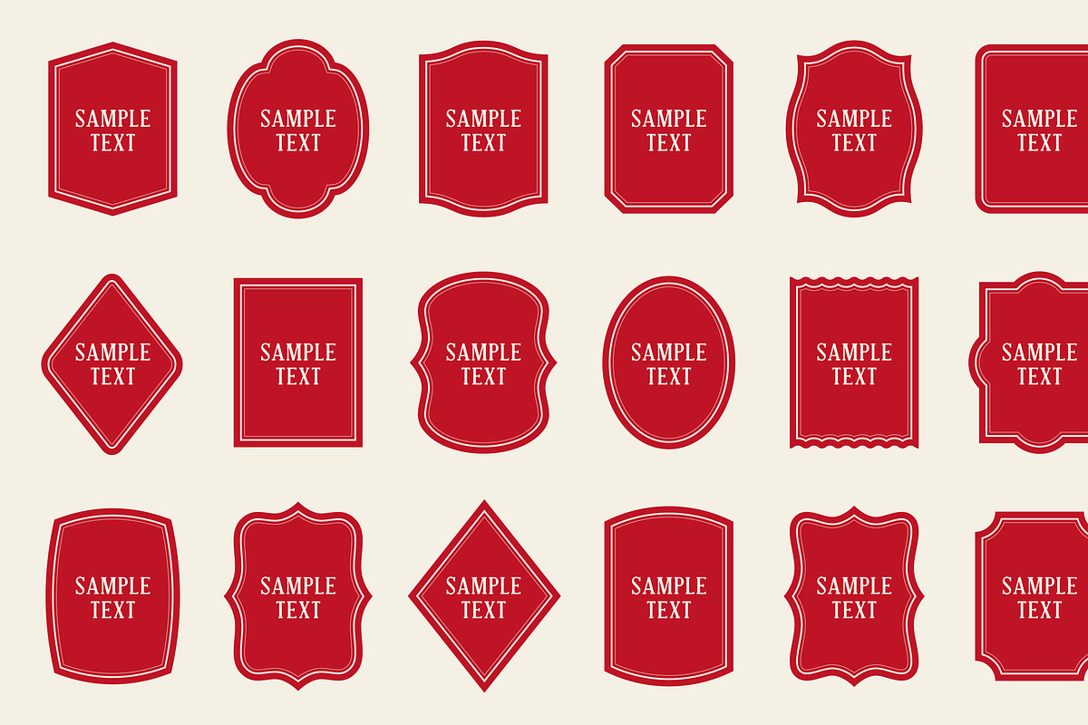 Labels: 18 shapes, different colors, an Object Graphic by moibalkon (Photo 13 of 19)