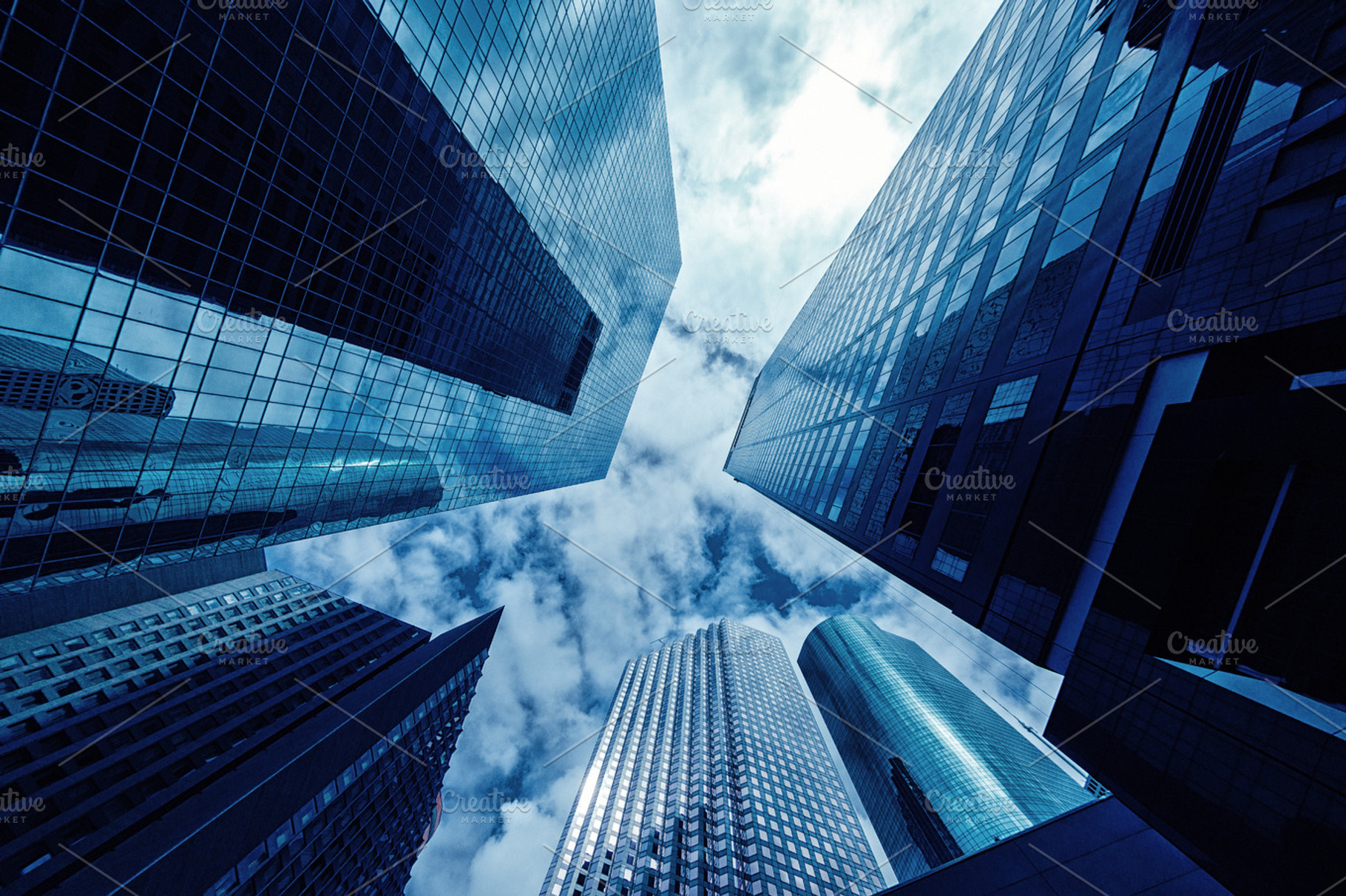 Skyscrapers featuring business, bank, and architecture, an Architecture Photo by FunkyMedia