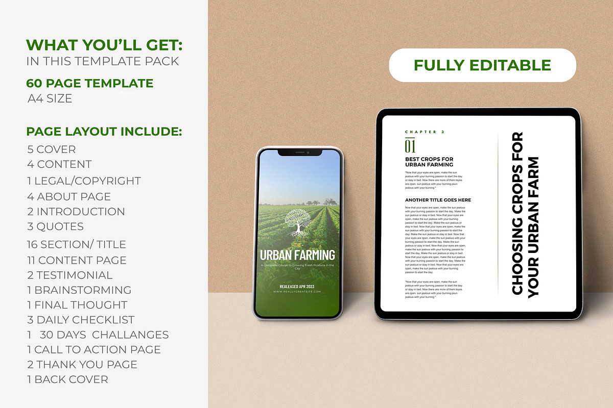 Canva Urban Farming E-Book Template, a Templates & Theme by Raytas Studio (Photo 5 of 8)