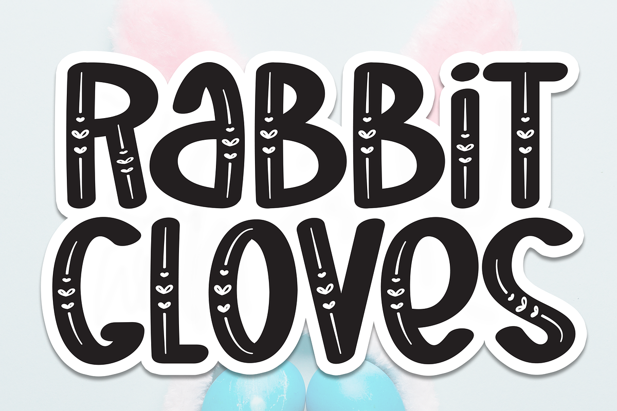 Rabbit Gloves | Script Font, a Script Font by Scratchones (Photo 1 of 8)