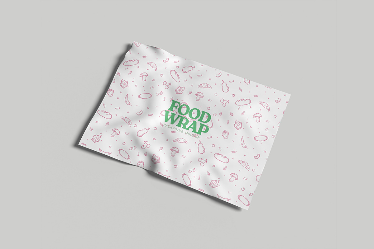 Food Wrap Packaging Mockup, a Packaging Mockup by My Code Std (Photo 5 of 6)