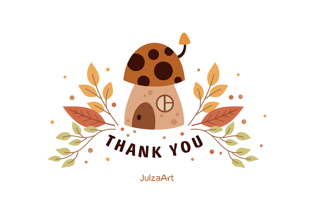 Fall animals and plants clipart, a Seasonal Illustration by JulzaArt (Photo 8 of 8)