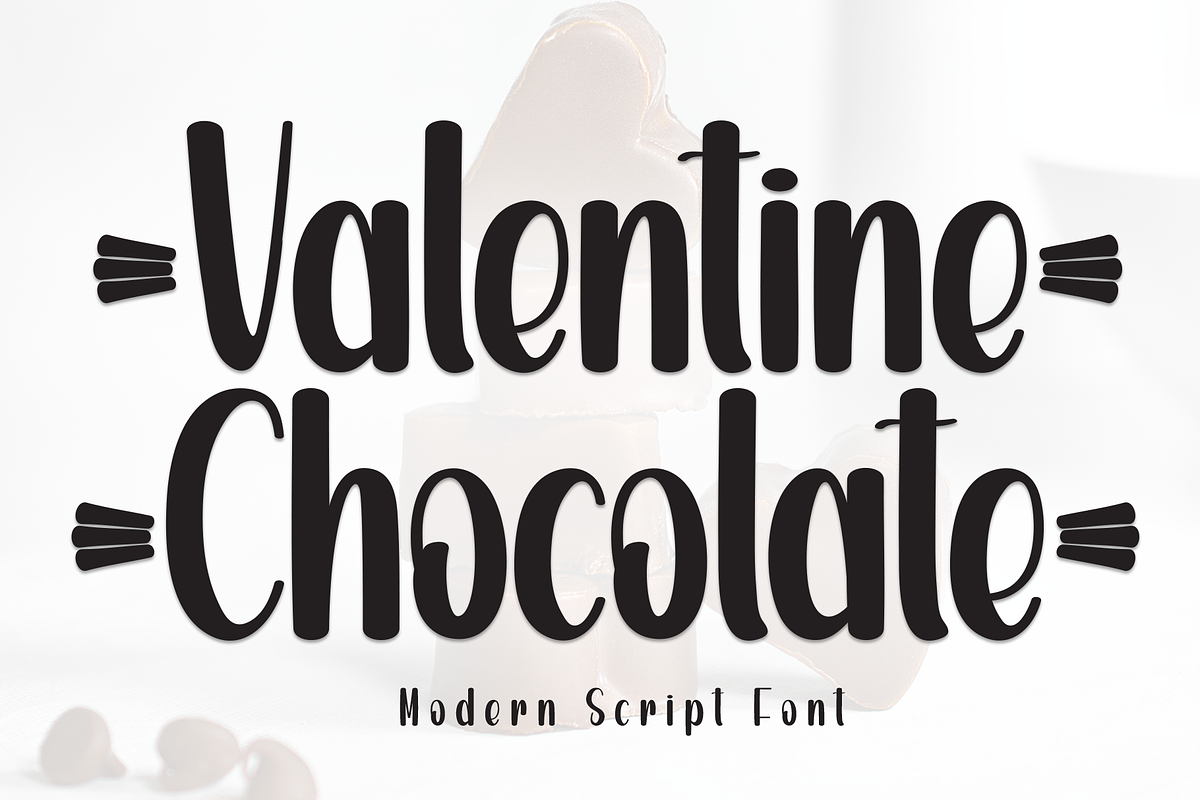 Valentine Chocolate | Script Font, a Script Font by Scratchones (Photo 1 of 9)