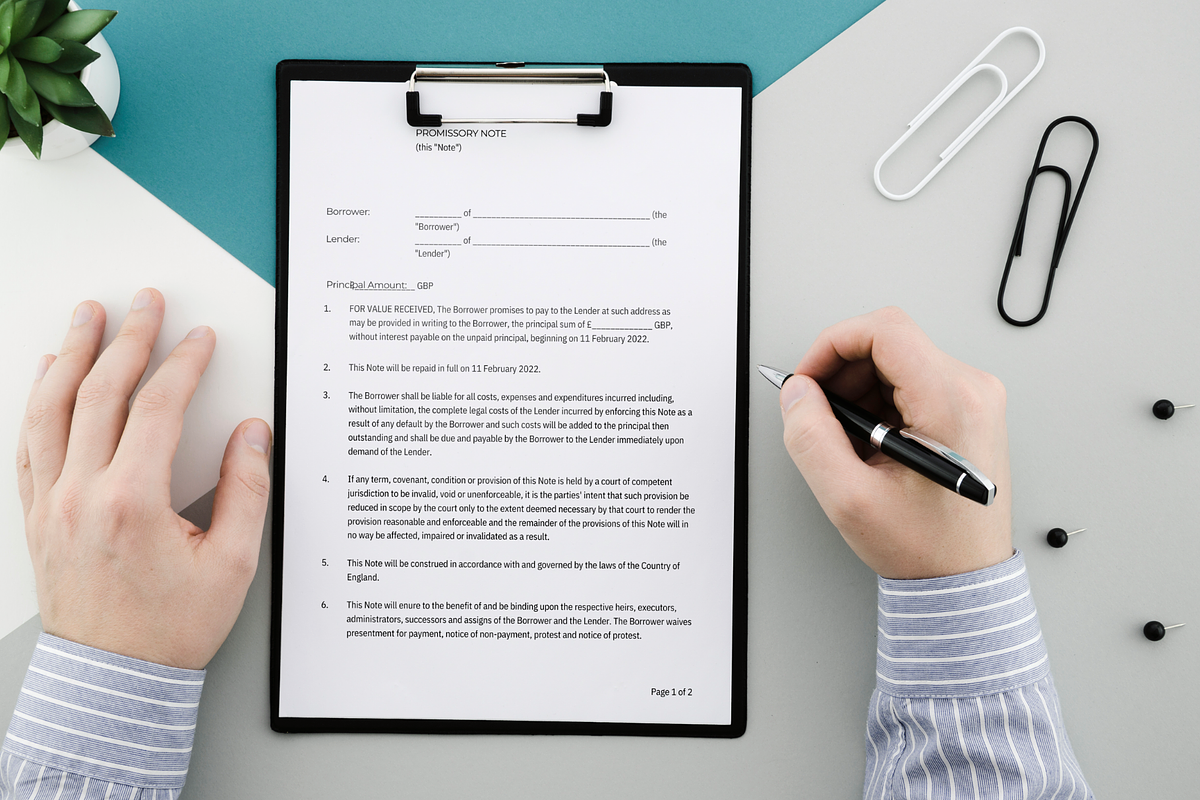 Promisory Note, a Presentation Template by HaithamSimas (Photo 1 of 2)
