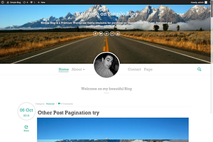 Simple Blog - Tumblr Style WP Theme