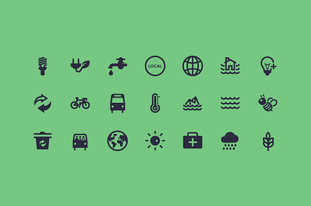 Sustainable Resources Icons