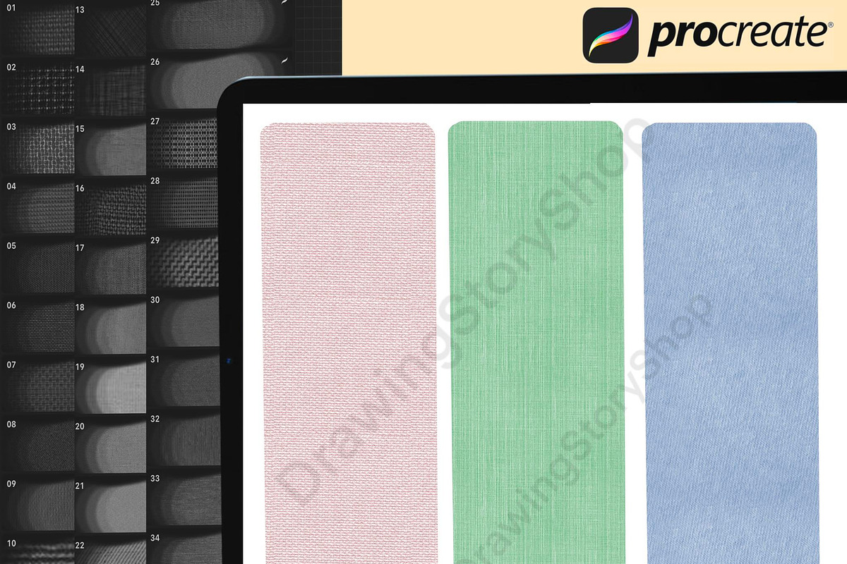 150 Procreate Embroidery Brushes, a Brush Add-On by DrawingStoryShop (Photo 5 of 8)