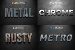 Metal Text Effect Style