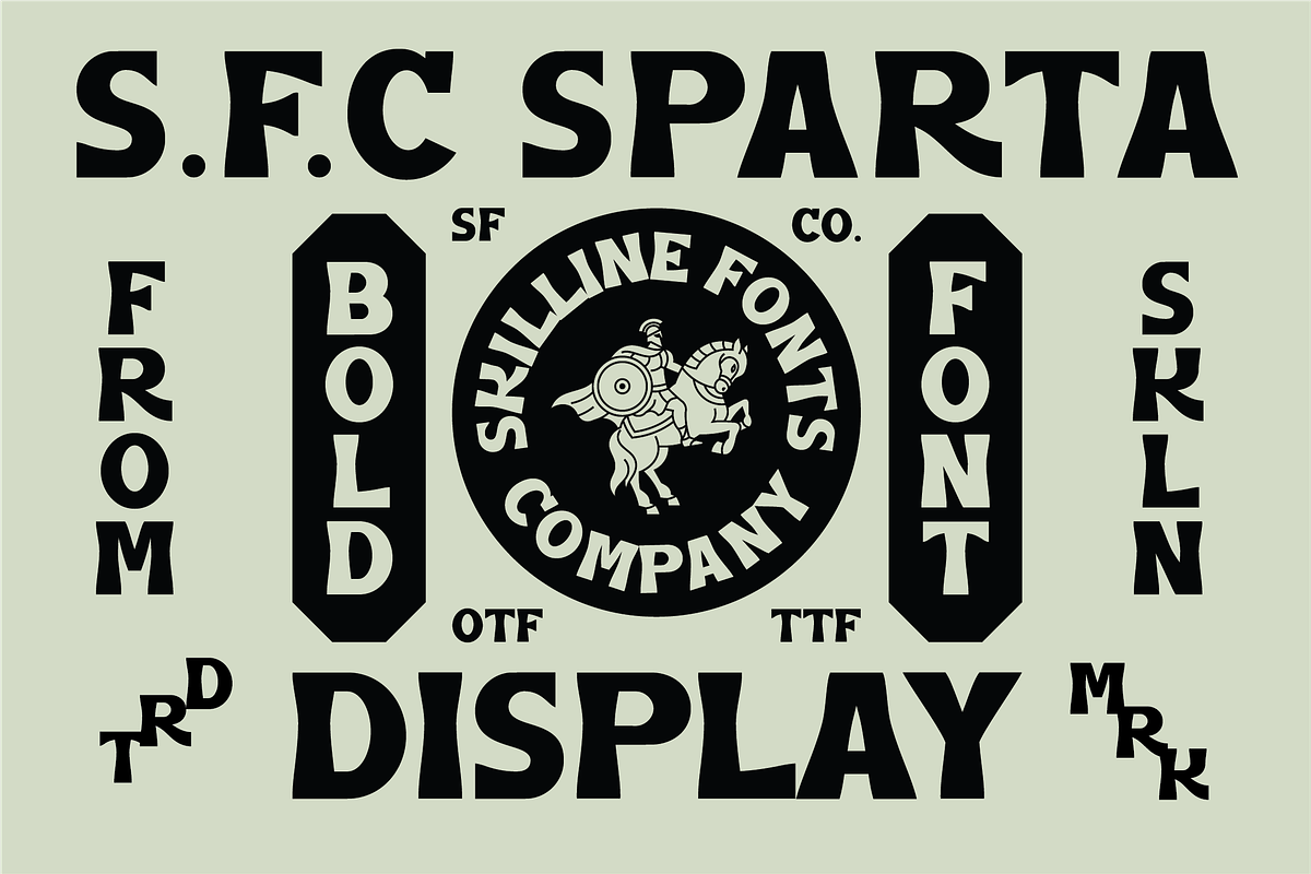 SFC Sparta, a Sans Serif Font by Skilline Supply Co. (Photo 1 of 7)