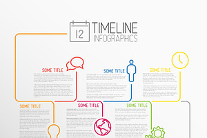 Timeline Vector Template