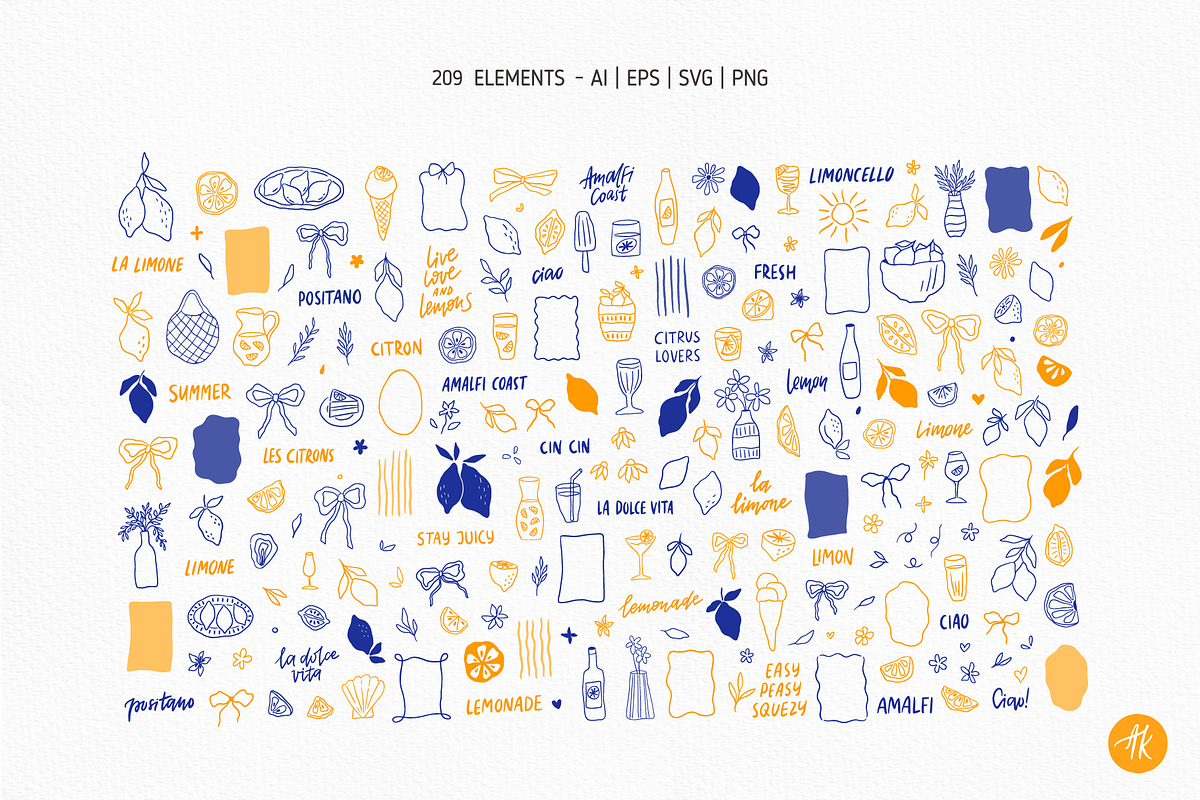 Four Seasons Line Art Bundle, a Seasonal Illustration by Alena Koval (Photo 3 of 17)