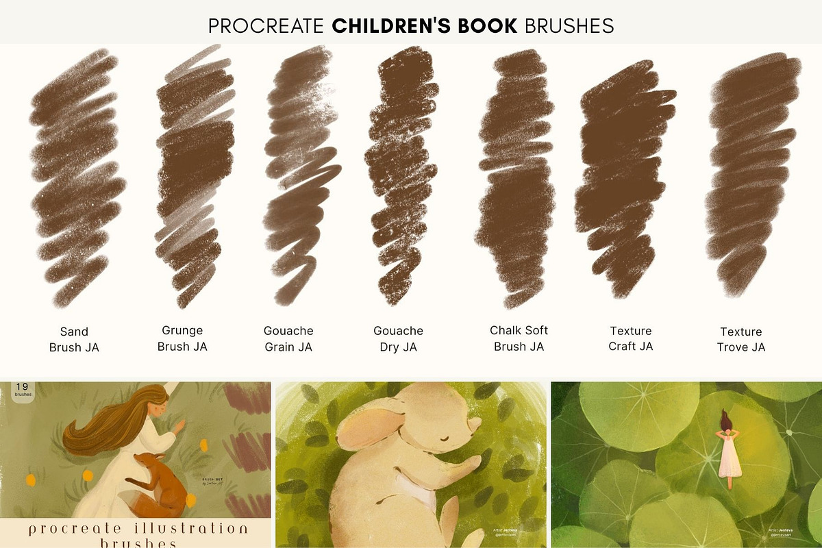 180 Procreate Brush Bundle, a Brush Add-On by Jenteva Art (Photo 6 of 18)