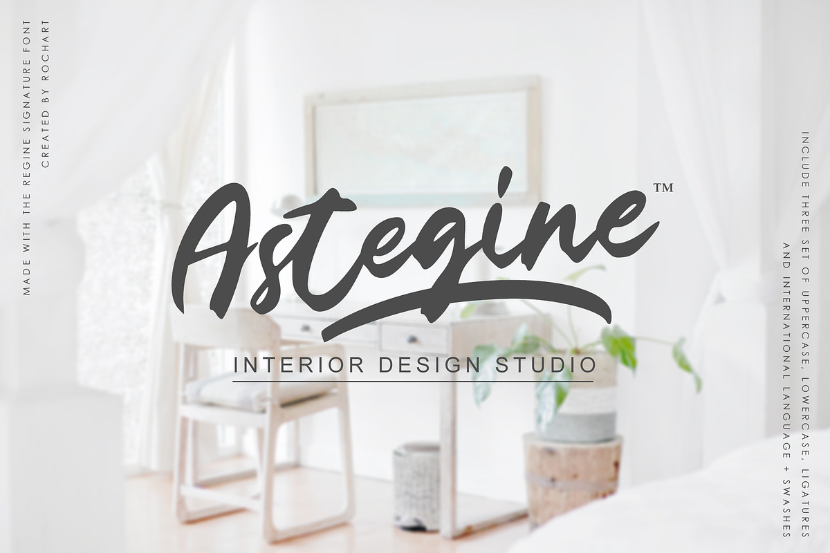 The Regine || Signature Font, a Script Font by Rochart (Photo 6 of 11)
