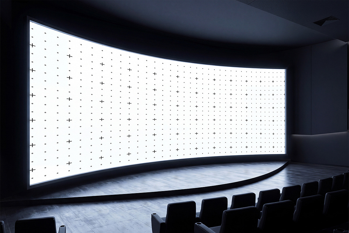 Curved Conference Screen Mockup, an Advertising Mockup by graphypix (Photo 3 of 4)
