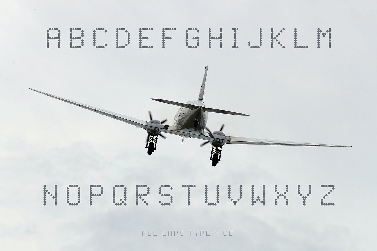 Flight - Dot Matrix Typeface, a Font by HipFonts