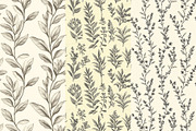 12 Still Leaves Seamless Patterns, a Pattern Graphic by Inknfolly (Thumbnail 3 of 7)
