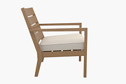 Regatta Lounge Chair with Cushion, a Furniture 3D Model by Morne Studio (Thumbnail 3 of 5)