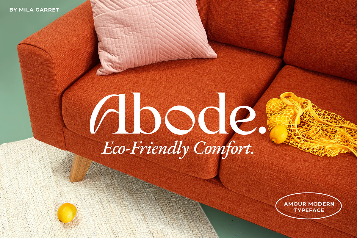 Amour Modern Display Logo Serif, a Sans Serif Font by Mila Garret (Photo 6 of 27)