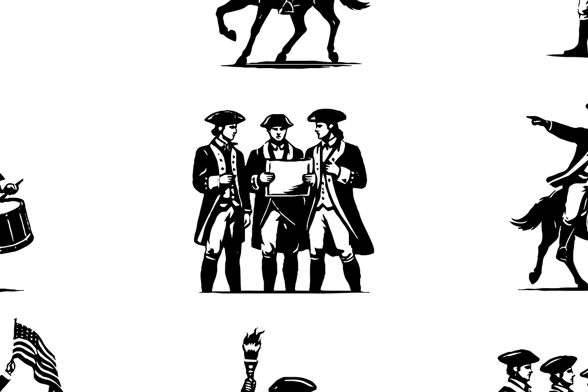 American Revolution Patriot Silhouet, an Object Graphic by RT Studio (Photo 3 of 3)