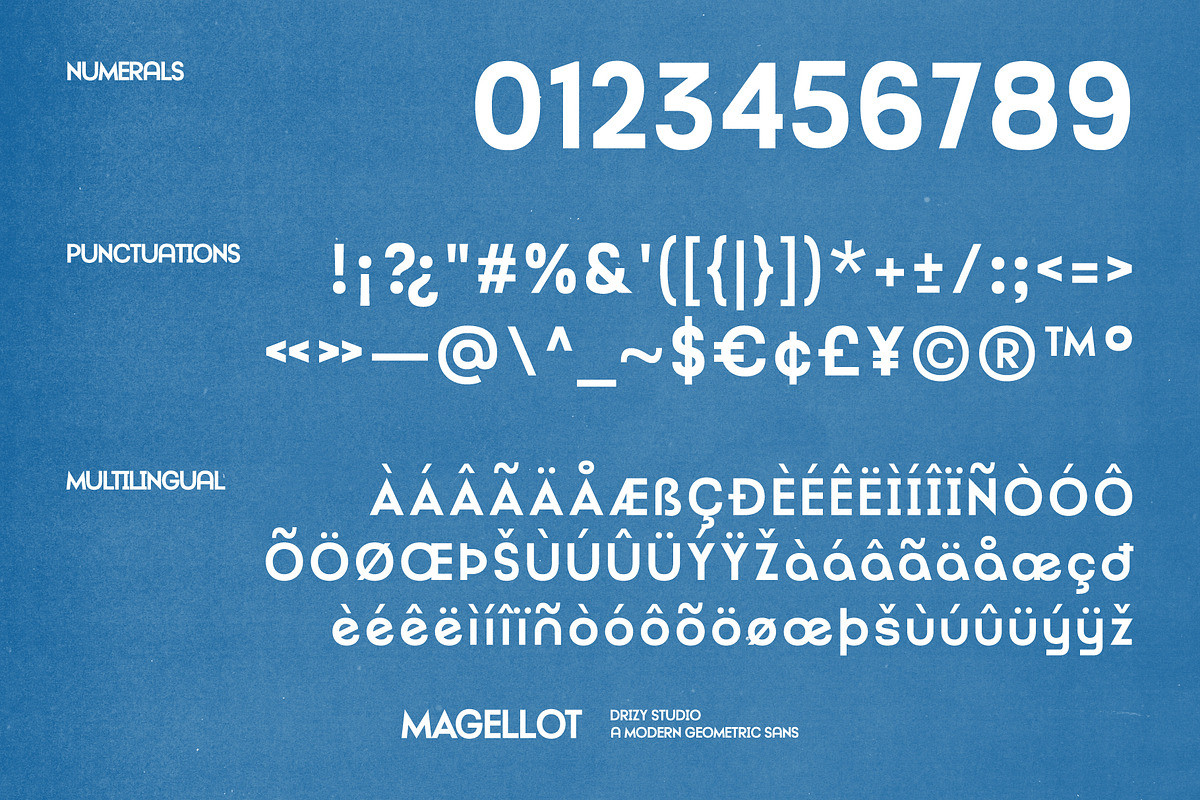 Magellot – Modern Geometric Sans, a Sans Serif Font by Drizy (Photo 6 of 10)