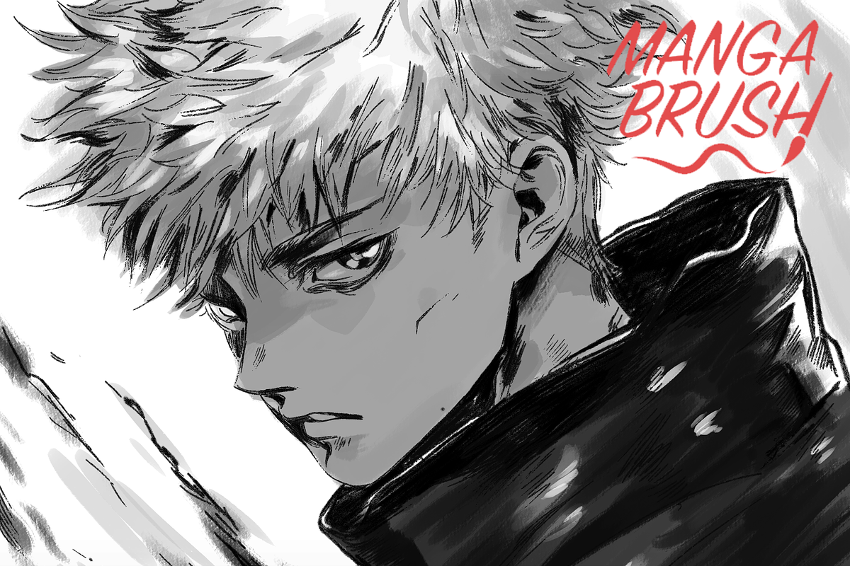 ANIME STARTER BRUSHES - PS / CSP Pro, a Brush Add-On by Manga Brush (Photo 4 of 6)